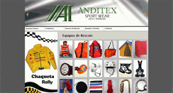 Desktop Screenshot of anditexsportwear.com